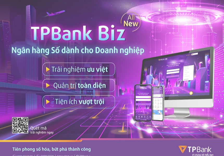 TPBank Biz là ngân hàng số dành cho doanh nghiệp với những tiện ích vượt trội của TPBank